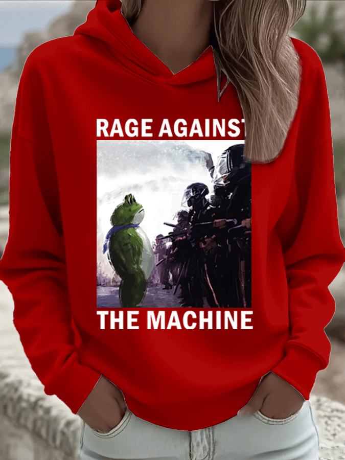 🔥Buy 3 Get 15% Off🔥Women's FDT Printed Hooded Sweatshirt