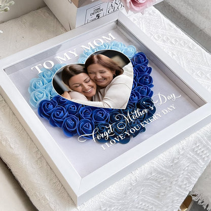 Mom Gift I Love You Every Day/Personalized Custom Dear Mom I Love You Forever Flower Shadow Box Gift For Mom