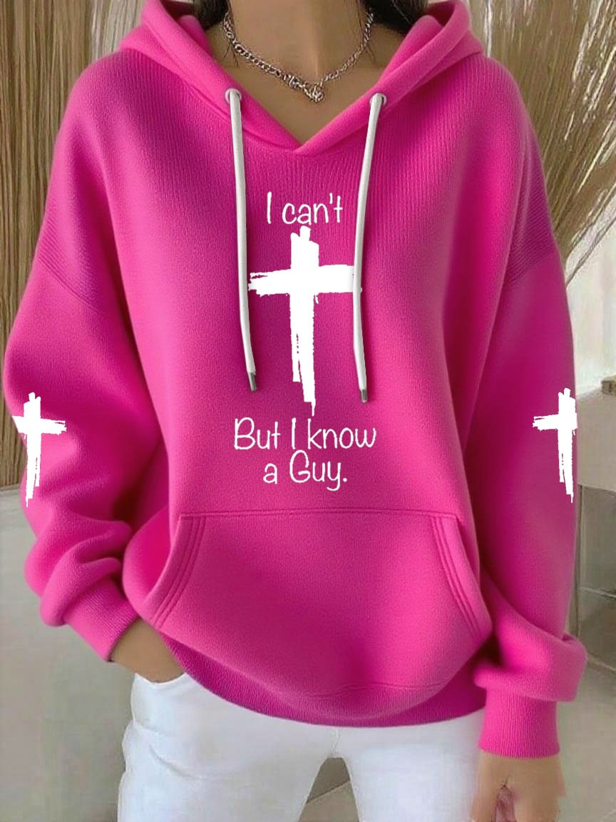 Women's casual retro God is good faith ribbed sweatshirt