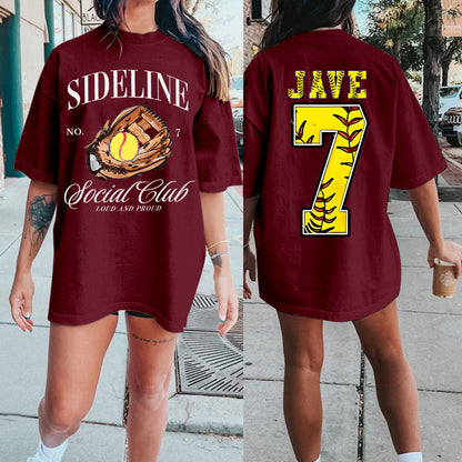 Custom Baseball/Softball/Football/Soccer/Hockey Mom Shirt, Mom Baseball/Softball/Football/Soccer Tee, Sports Mom Tee,Custom Comfort Colors Tee