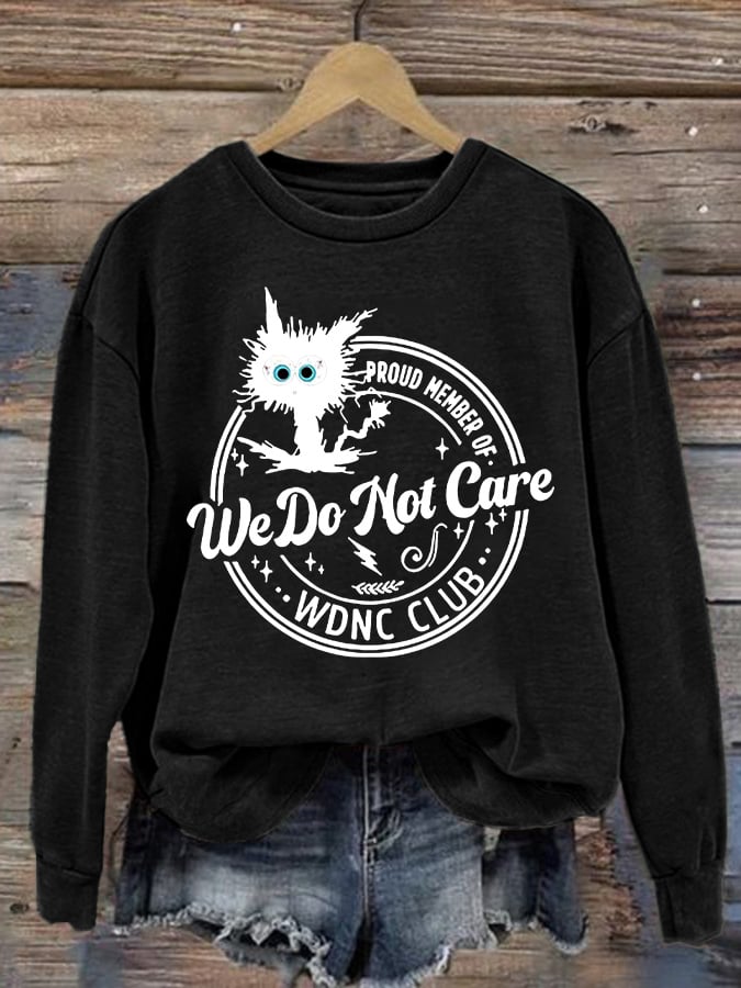 🔥Buy 3 Get 15% Off🔥Retro Funny Proud Member Of WDNC Club Menopause Perimenopause Print Sweatshirt