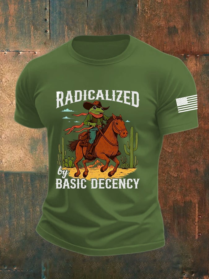 🔥Buy 3 Get 15% Off🔥Men's casual basic moral radicalization justice frog resistance T-shirt