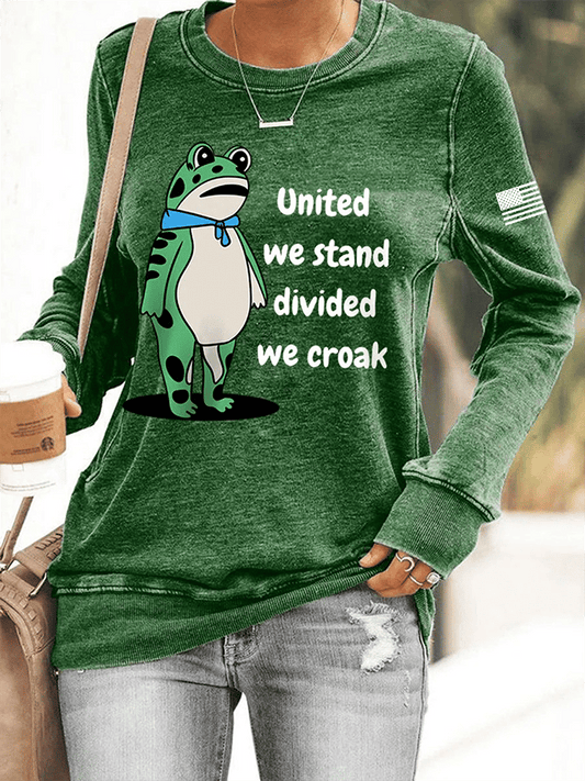 🔥Buy 3 Get 15% Off🔥Women's FDT Print Crew Neck Sweatshirt