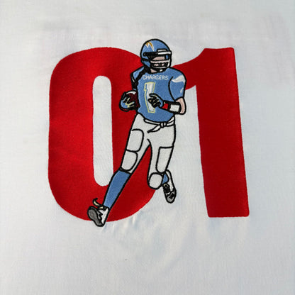 Custom Embroidered Football Sweatshirt – Personalized Game Day Photo & Name Gift for Fans & Teams