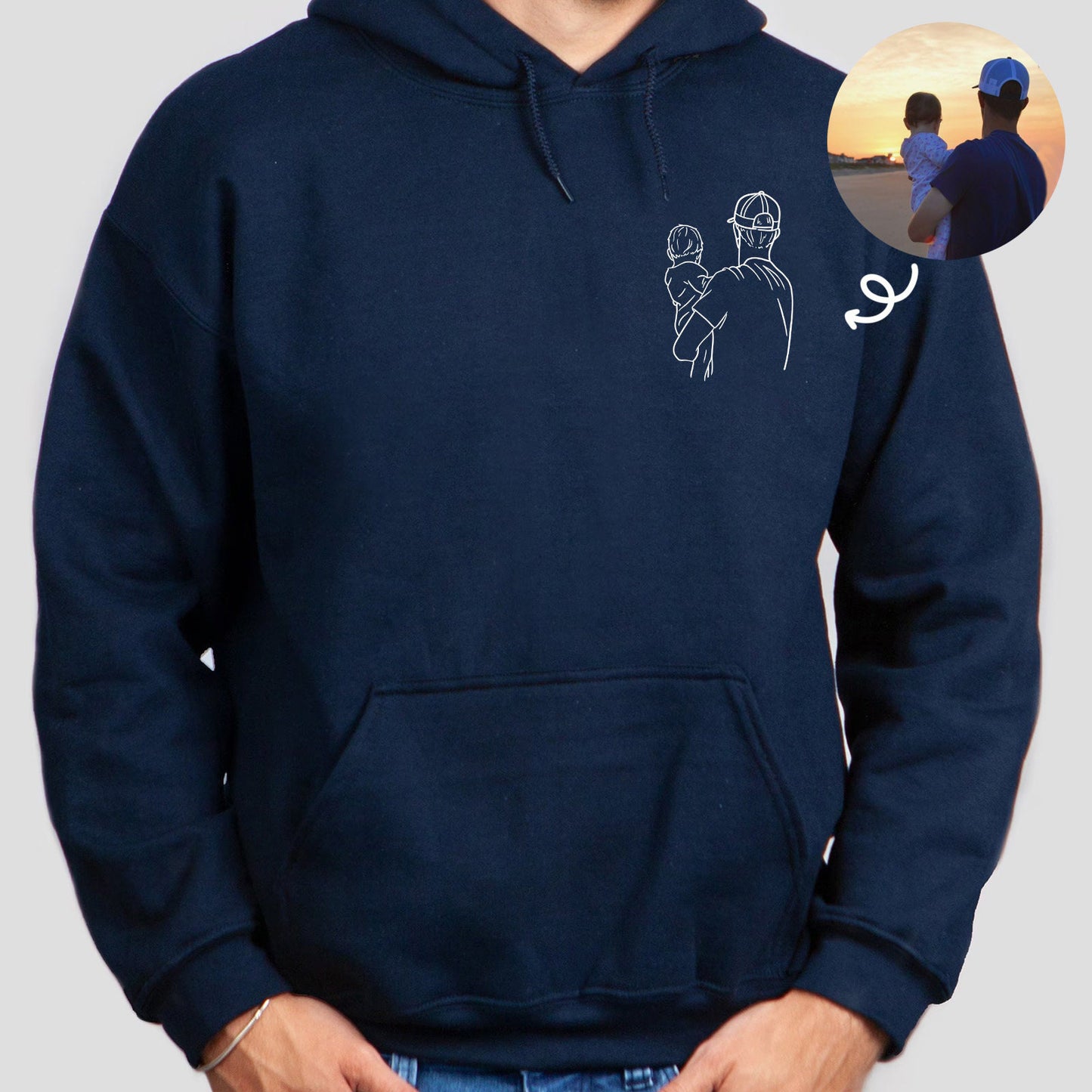To My Man - Custom Photo Embroidery Shirt