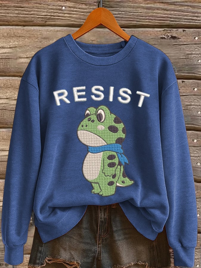 🔥Buy 3 Get 15% Off🔥Women's Frog Revolt Print Hoodie