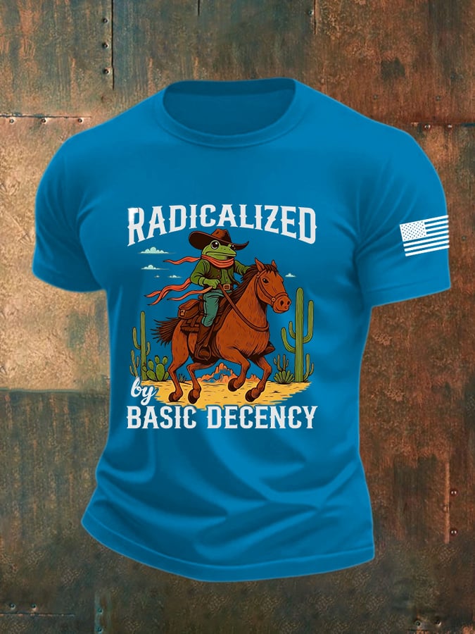 🔥Buy 3 Get 15% Off🔥Men's casual basic moral radicalization justice frog resistance T-shirt