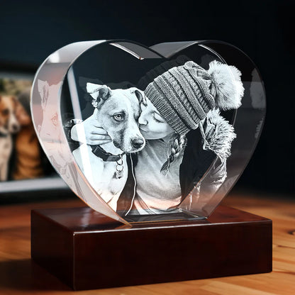 Custom 3D Photo Crystal Engraving – Personalized Laser Etched Keepsake
