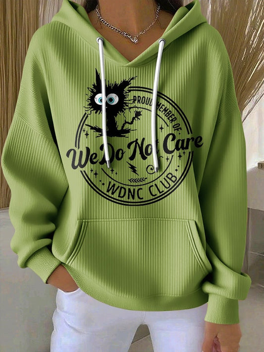 🔥Buy 3 Get 15% Off🔥Retro Funny Proud Member Of WDNC Club We Do Not Care Menopause Perimenopause Print Hoodie