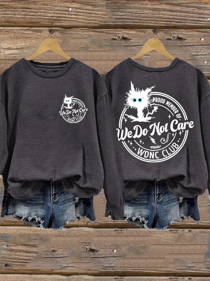 🔥Buy 3 Get 15% Off🔥Retro Funny Proud Member Of WDNC Club Menopause Perimenopause Print Sweatshirt