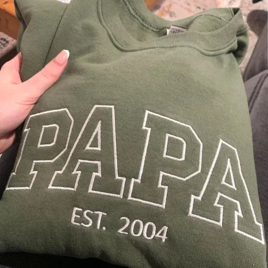 Custom Embroidered DAD Sweatshirt, Father's Day Gift