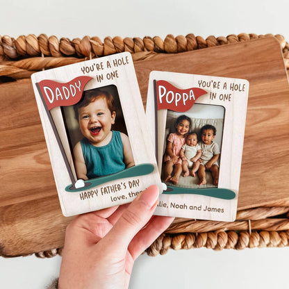 Personalized Golf Fridge Photo Holder Magnet, Fathers Day Gift, Gift For Husband, Gift For Dad, Grandpa