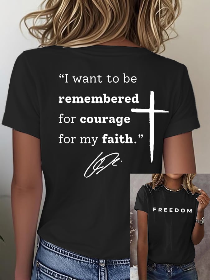 Women's Casual Hot Spot Print Crew Neck T-shirt