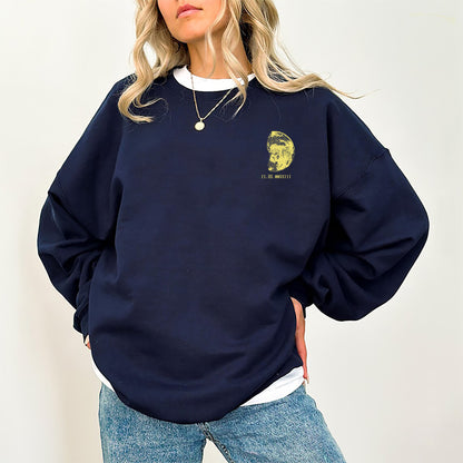 Personalized Moon Roman Numeral Date Couples Sweatshirt