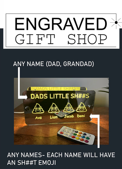Gift For Fathers Day - Dads Little Sh##s Desk Light