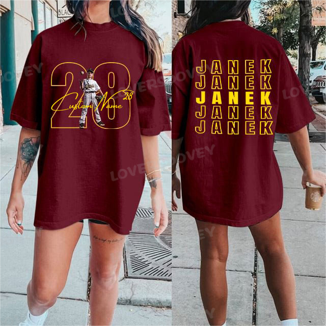 Custom Family Photo Sport T-Shirt - Personalized Designs for Sports Dads