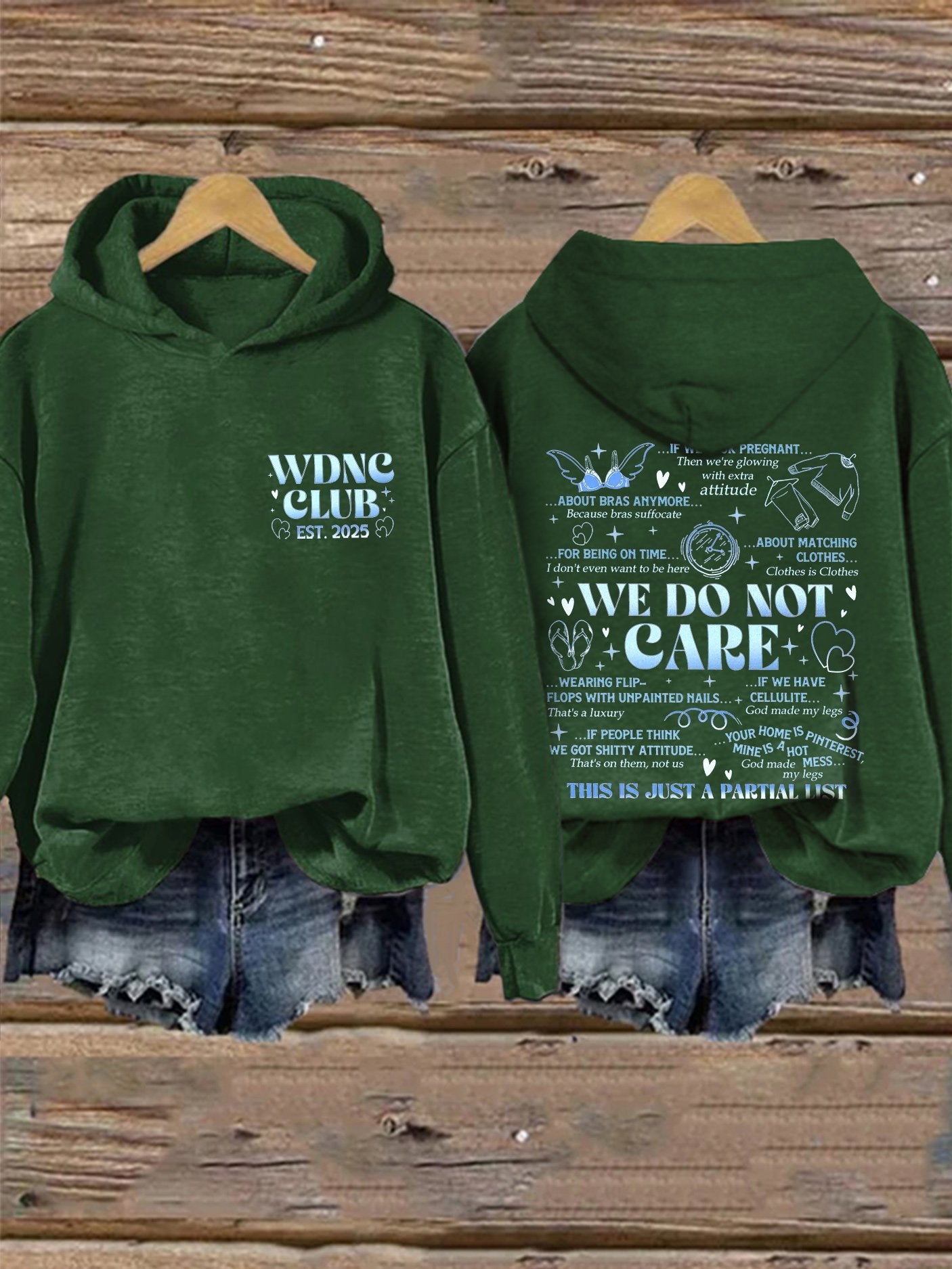 🔥Buy 3 Get 15% Off🔥Retro Funny Proud Member Of WDNC Club Est. 2025 Menopause Perimenopause Print Hoodie