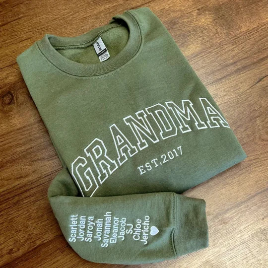 Custom Embroidered DAD Sweatshirt, Father's Day Gift
