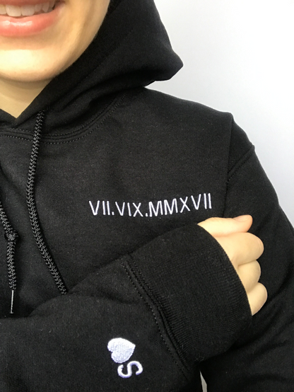 👩‍❤️‍👨Custom Roman Numeral Date Couple's Sweatshirt