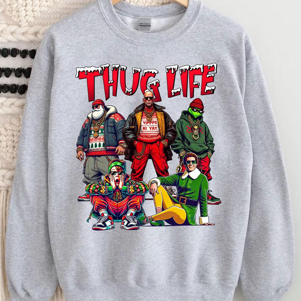 Custom Embroidered Christmas Movie Characters Hoodie | Christmas Gifts