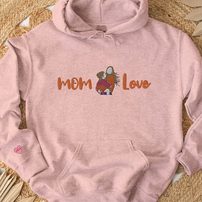 Hoodie With Photo Embroidery Personalized Custom Portrait Mom Hoodie