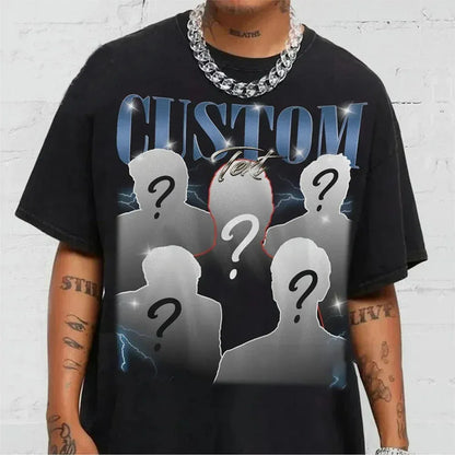 Custom Bootleg Shirt, Best Dad Ever Shirt, Custom Bootleg Rap Tee, Gift for Girlfriend Gift for Boyfriend, Personalized Photo Sweatshirt