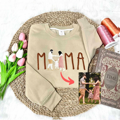 Personalised Mum Embroidered Sweatshirt