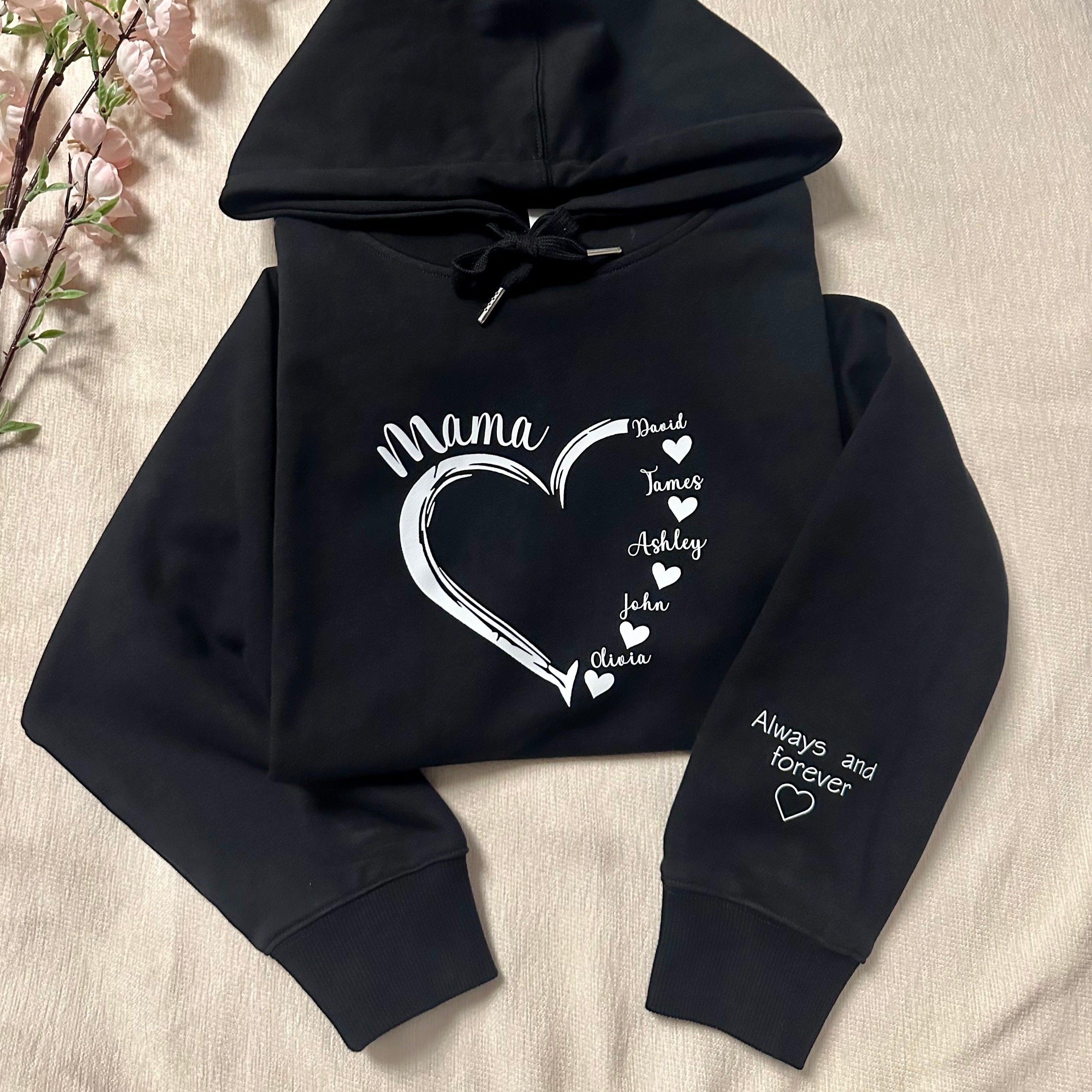 50% OFF ❤️ Personalized Mama/Grandma Heart Sweatshirt