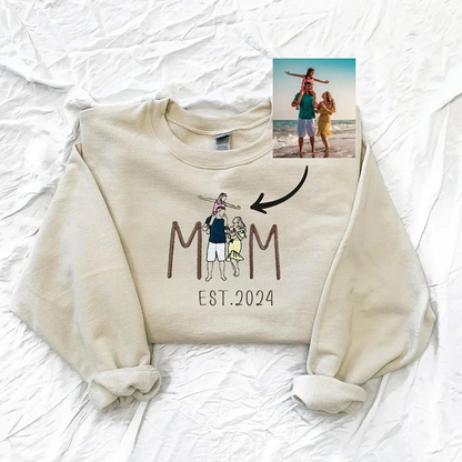 Personalised Mum Embroidered Sweatshirt