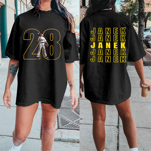 Custom Softball Personalize Cheer Tee- Custom Photo & Number & Name Print Sport Shirt