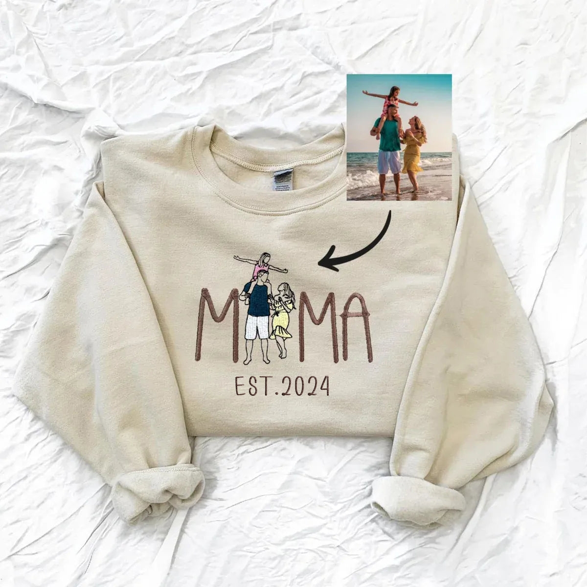 Personalised Mum Embroidered Sweatshirt