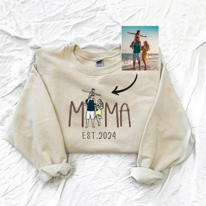 Personalised Mum Embroidered Sweatshirt