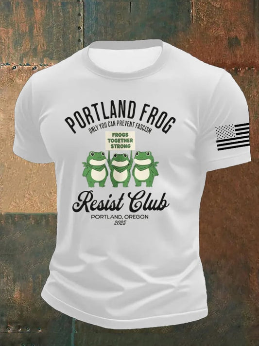 🔥Buy 3 Get 15% Off🔥Men's Portland Frog Print T-Shirt