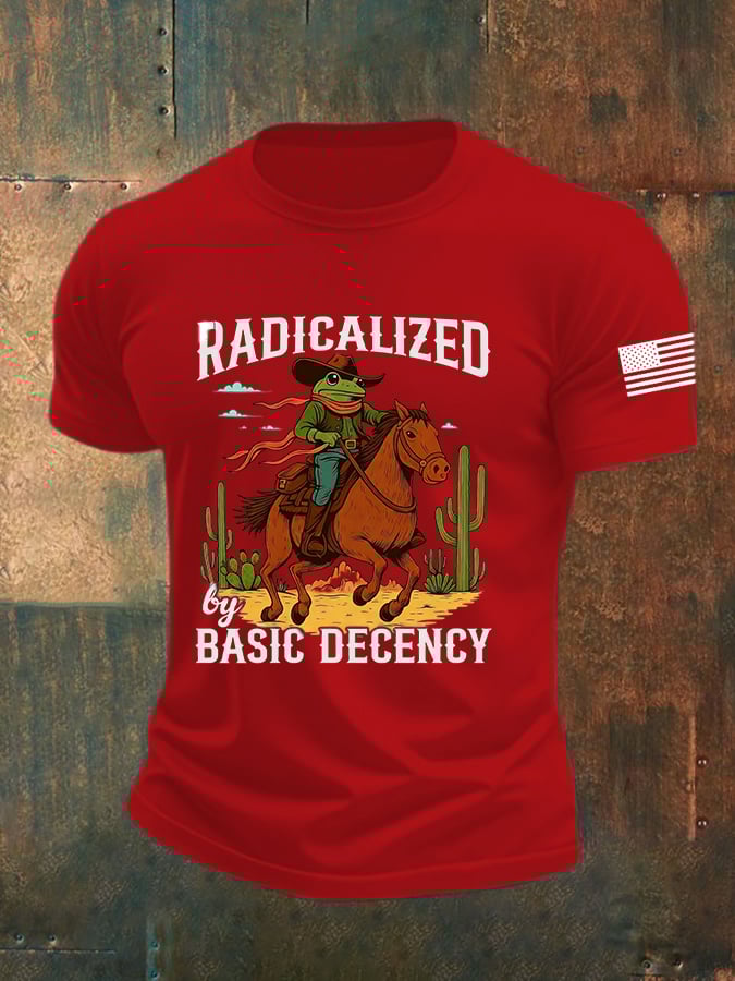 🔥Buy 3 Get 15% Off🔥Men's casual basic moral radicalization justice frog resistance T-shirt