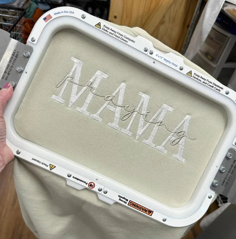 Praying Mama Embroidery T-shirt,Crewneck,Hoodie