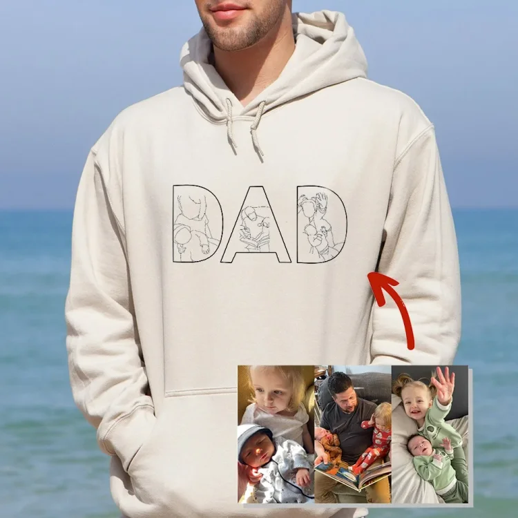 Custom Family Embroidered Sweatshirt – A Unique and Heartwarming Gift for Dad or Mom