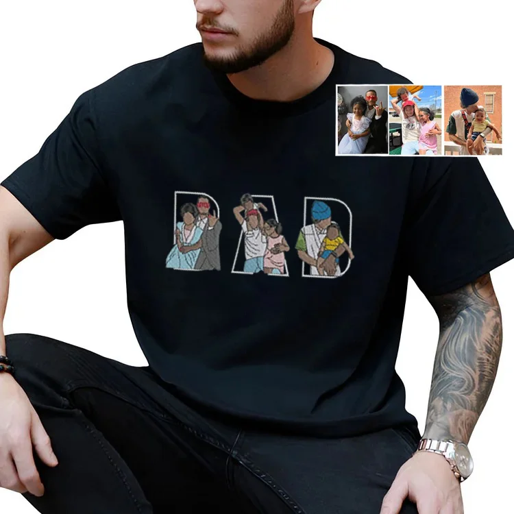 Custom Family Embroidered Sweatshirt – A Unique and Heartwarming Gift for Dad or Mom