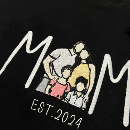 Personalised Mum Embroidered Sweatshirt