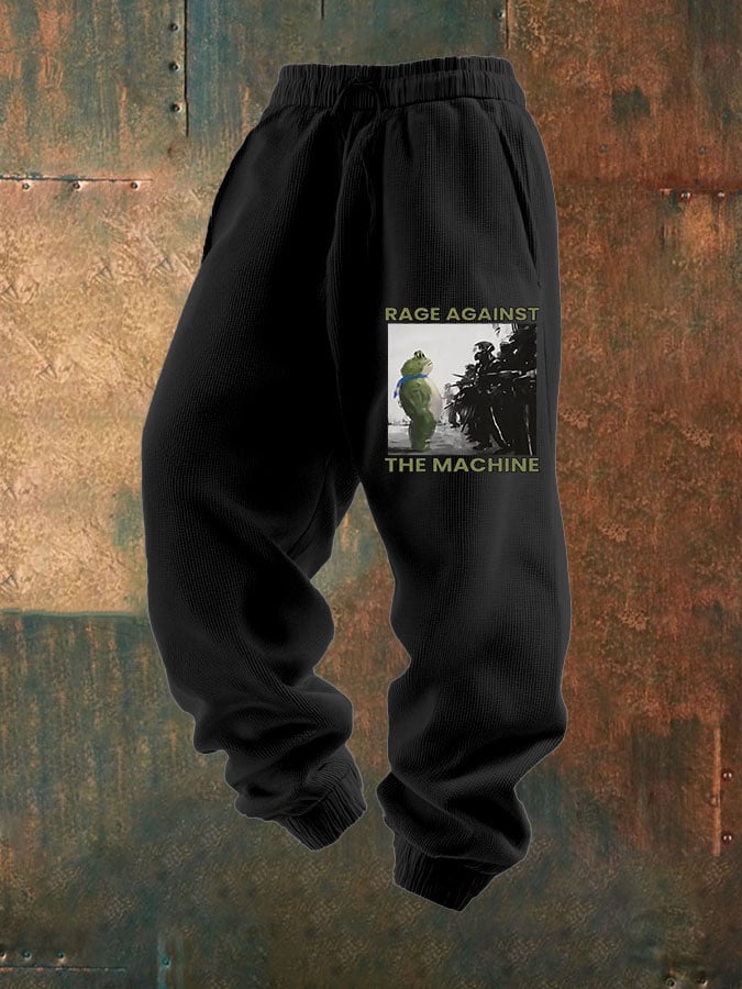 🔥Buy 3 Get 15% Off🔥Men's Resist Frog Print Textured Casual Loose Sweatpants