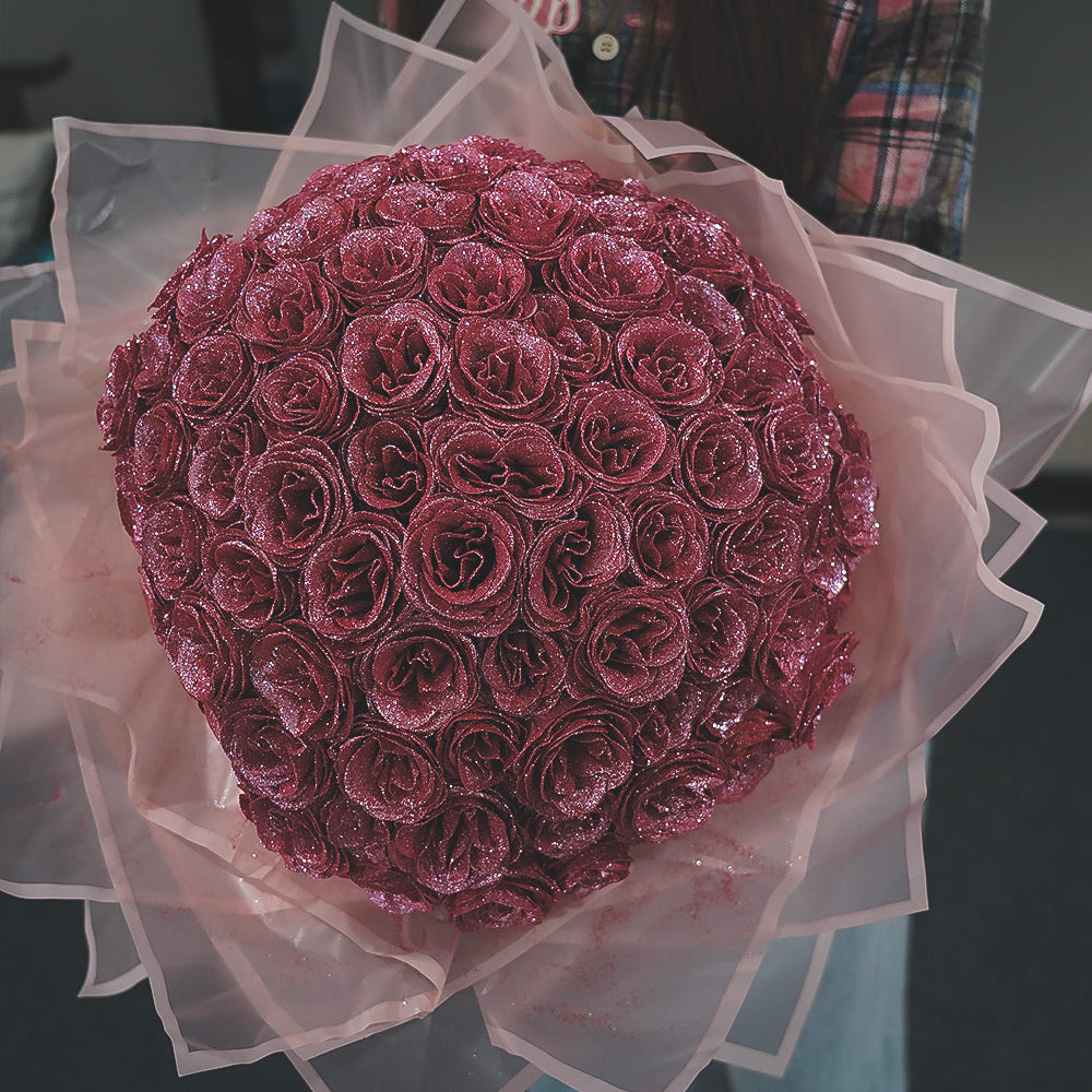 💕Glitter Rose Bouquet💕 - Best Gift to Couples (Never Wither)