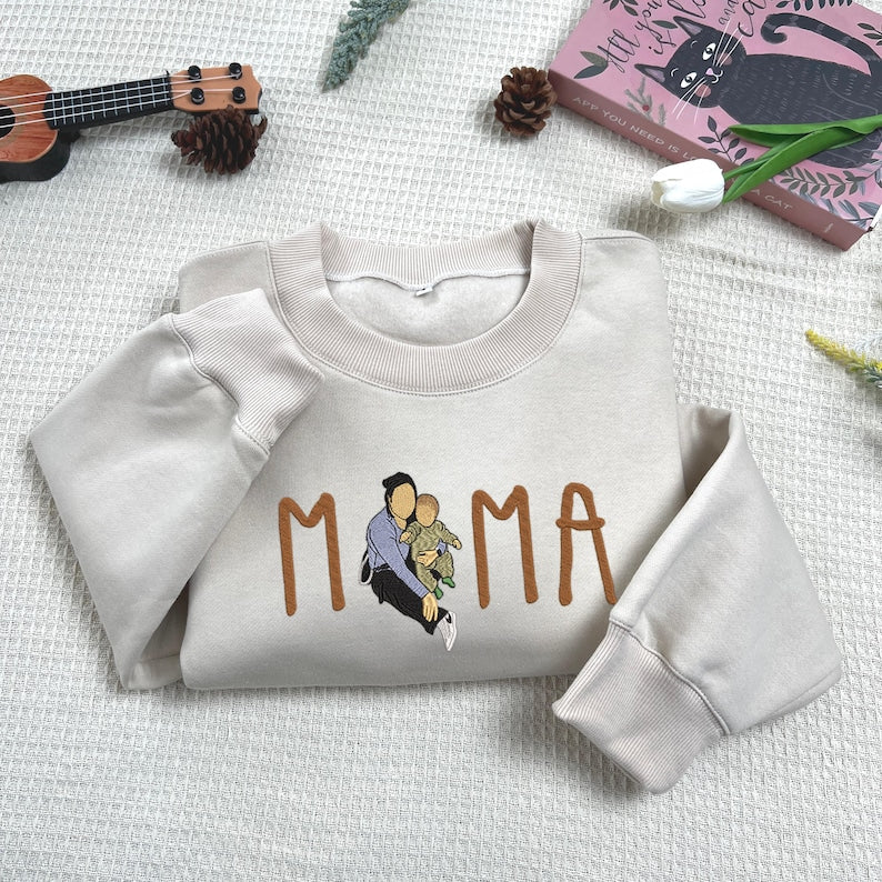 Personalised Mum Embroidered Sweatshirt