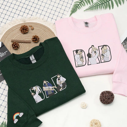 Custom Family Embroidered Sweatshirt – A Unique and Heartwarming Gift for Papa, Dad or Mama
