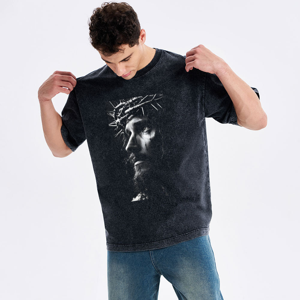 Jesus Christ Christian Washed T-Shirt