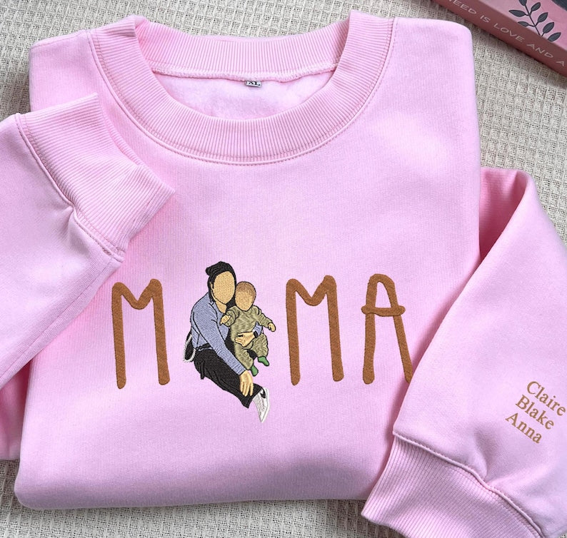 Personalised Mum Embroidered Sweatshirt