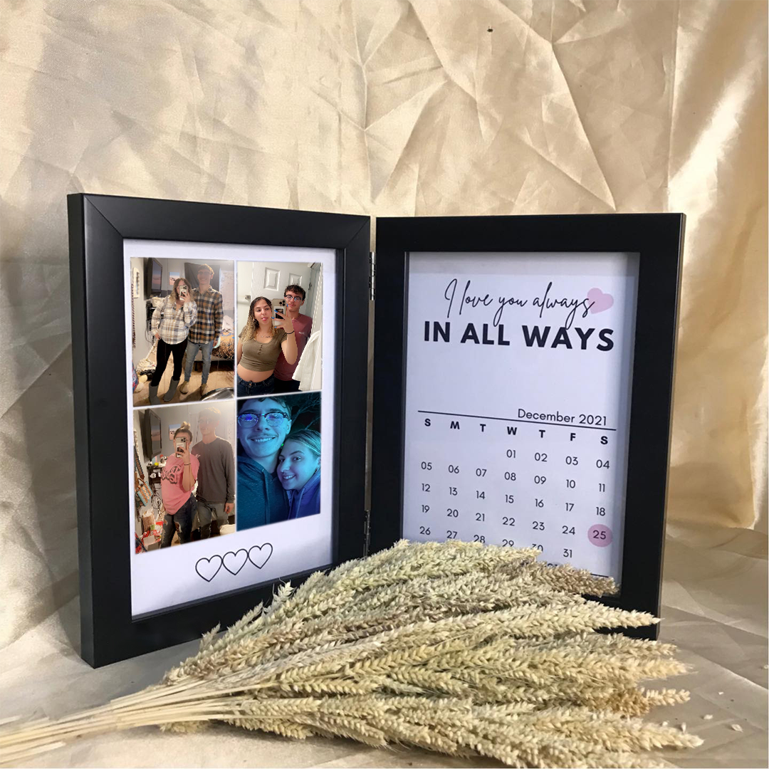 💖🎁Customized Couple Photo Folding Photo Frame, Valentine's Day Gift, Anniversary Gift