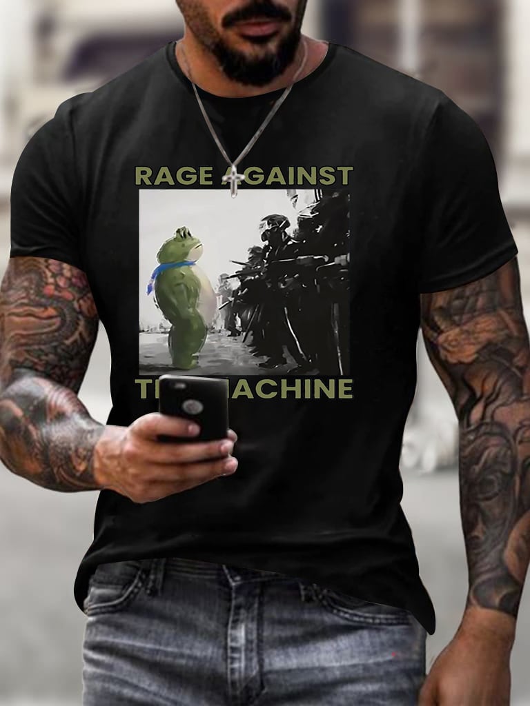 🔥Buy 3 Get 15% Off🔥Men's  Resist Frog Printed Casual T-shirt