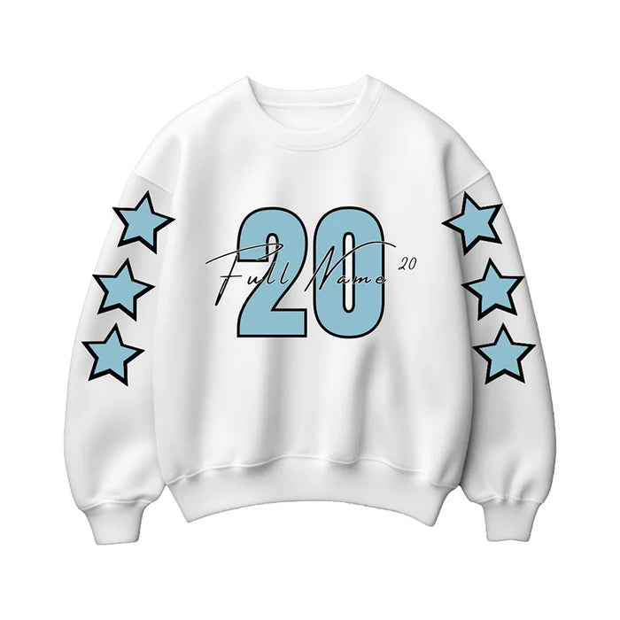 Custom Family Team Sweatshirt – Personalized Name & Number Cheer Shirt for Sports-Loving Families