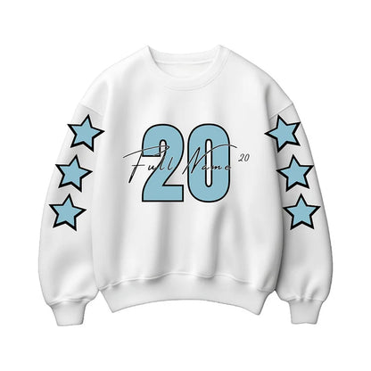 Custom Family Team Sweatshirt – Personalized Name & Number Cheer Shirt for Sports-Loving Families