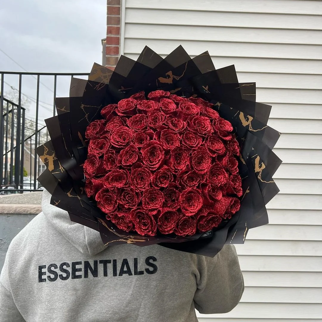 💕Glitter Rose Bouquet💕 - Best Gift to Couples (Never Wither)