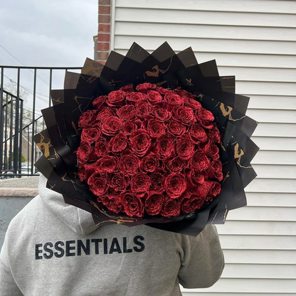 💕Glitter Rose Bouquet💕 - Best Gift to Couples (Never Wither)